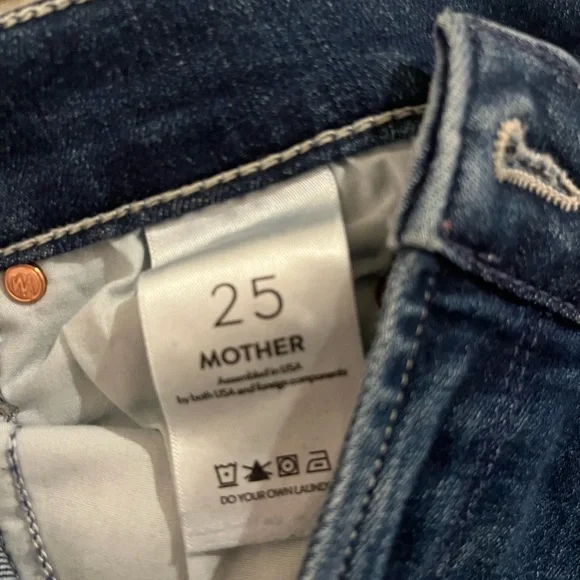 Lil MOTHER Blue Straight Leg petite Jeans - Picture 3 of 4